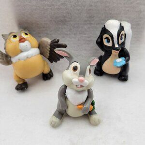 Disney BAMBI Lot of 2" PVC Figures - Thumper Flower Owl